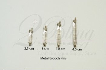 Metal Brooch Pins (Pack of 10)